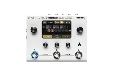 Hotone Ampero II Stomp Open Box Multi Effects Processor and Amp Modeler-ThePedalGuy
