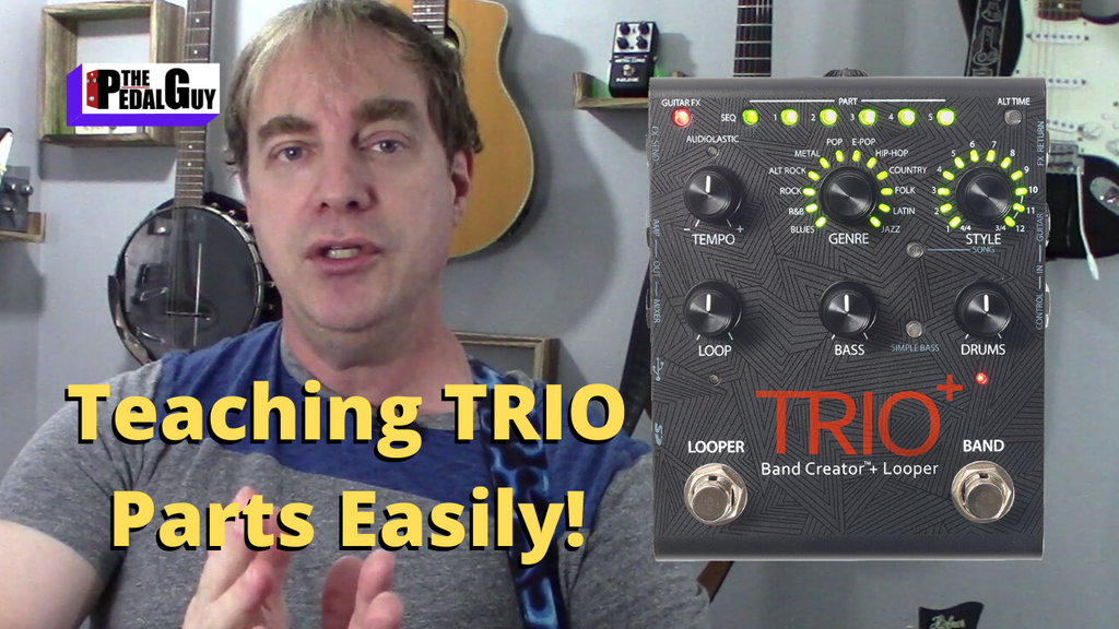 New Video Digitech Trio Plus Recording Tutorial Teaching Parts and Matching Tempo