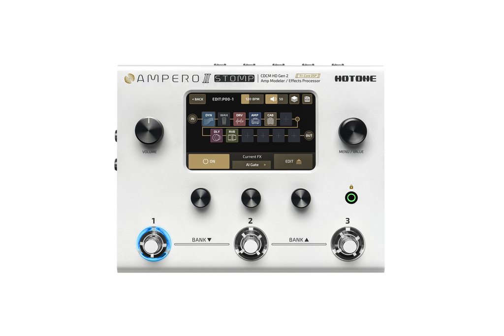 Hotone Ampero II Stomp Open Box Multi Effects Processor and Amp Modeler-ThePedalGuy