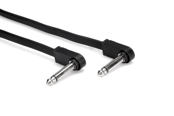 Hosa 6 in Flat Guitar Patch Cable Right Angle 6-Pack CFP-606-ThePedalGuy