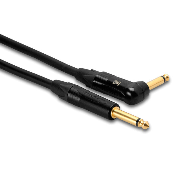 Hosa CGK-015R 15ft Edge Guitar Cable Neutrik Straight to Right-Angle-ThePedalGuy