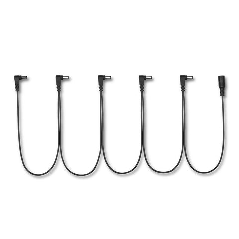 Outlaw Pedals 9V DC 5-Way Daisy Chain Cable w/ 5 Right-Angle Connectors-ThePedalGuy