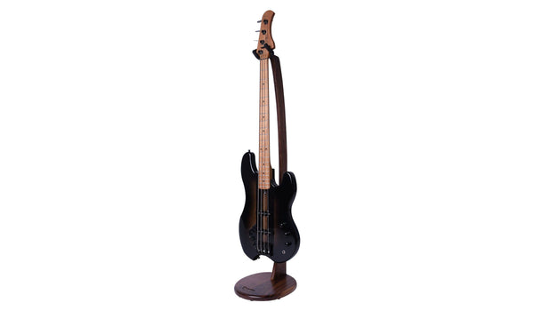 Ruach Galanta Wooden Bass Guitar Stand – Walnut B Stock-ThePedalGuy