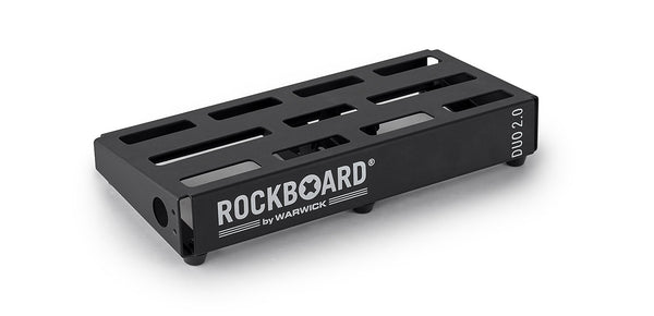 RockBoard DUO 2.0 1.04' x 5.59" Pedalboard with Gig Bag, Hook & Loop Tape, Cable Ties-ThePedalGuy
