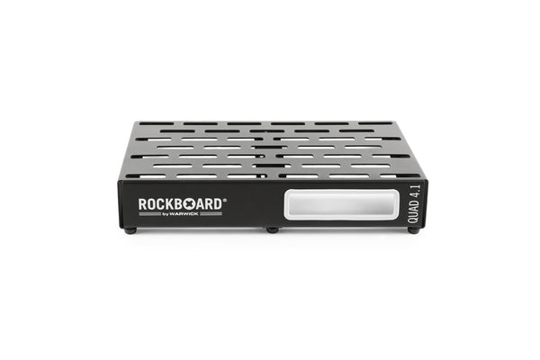 RockBoard QUAD 4.1 3.83' x 1.06' Pedalboard with Gig Bag, Hook & Loop Tape, Cable Ties-ThePedalGuy