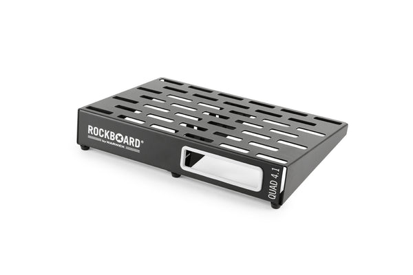 RockBoard QUAD 4.1 3.83' x 1.06' Pedalboard with Gig Bag, Hook & Loop Tape, Cable Ties-ThePedalGuy