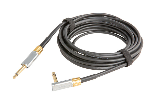 RockBoard PREMIUM Flat Instrument Cable, angled/straight, 600 cm / 236 7/32"-ThePedalGuy