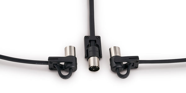 Rockboard FlaX Plug Midi Cable, 3.28', Black with Hex key-ThePedalGuy