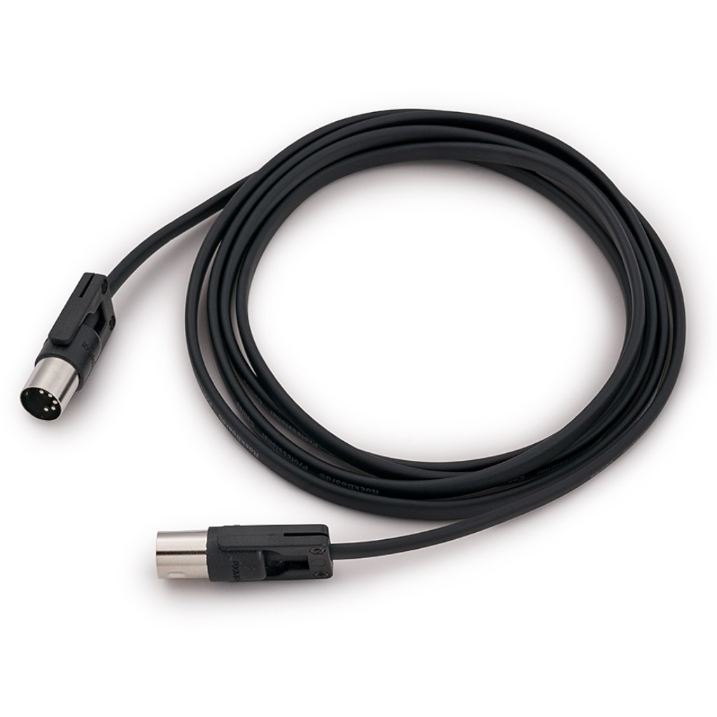 Rockboard FlaX Plug Midi Cable, 6.56', Black with Hex key-ThePedalGuy