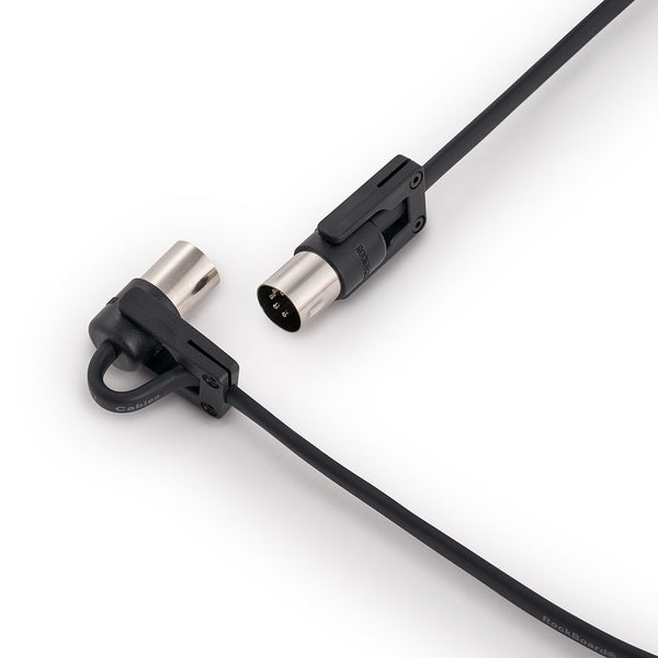 Rockboard FlaX Plug Midi Cable, 11.81", Black with Hex key-ThePedalGuy