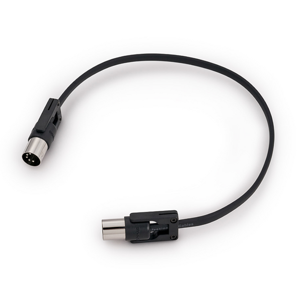 Rockboard FlaX Plug Midi Cable, 11.81", Black with Hex key-ThePedalGuy