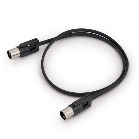 Rockboard FlaX Plug Midi Cable, 1.96', Black with Hex key-ThePedalGuy