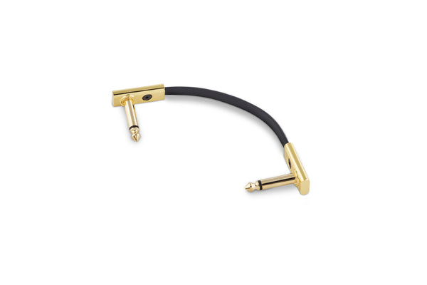 RockBoard Flat Patch Cables 3.94" Gold-ThePedalGuy