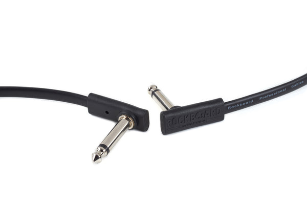 RockBoard Flat Patch Cables 4.59' Black-ThePedalGuy