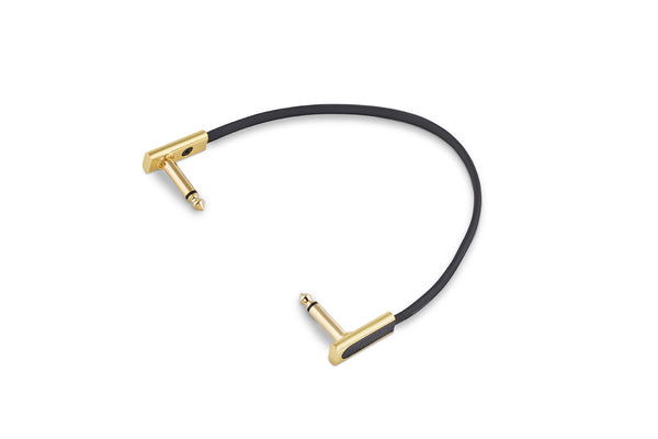 RockBoard Flat Patch Cables 7.87" Gold-ThePedalGuy