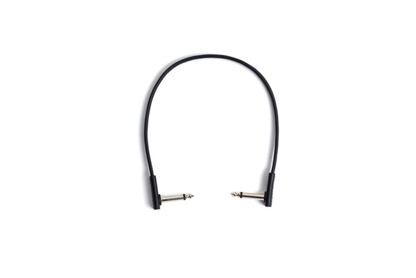 RockBoard Flat Patch Cables 11.81" Black-ThePedalGuy