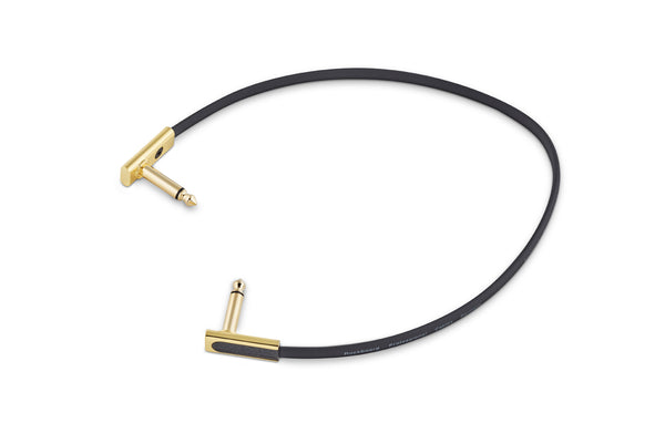 RockBoard Flat Patch Cables 11.81" Gold-ThePedalGuy