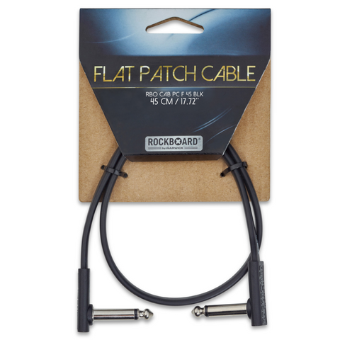 RockBoard Flat Patch Cables 1.47' Black-ThePedalGuy
