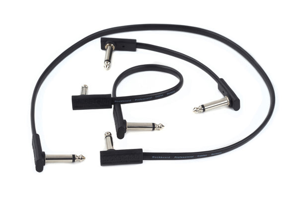 RockBoard Flat Patch Cables 1.96' Black-ThePedalGuy