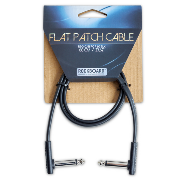 RockBoard Flat Patch Cables 1.96' Black-ThePedalGuy