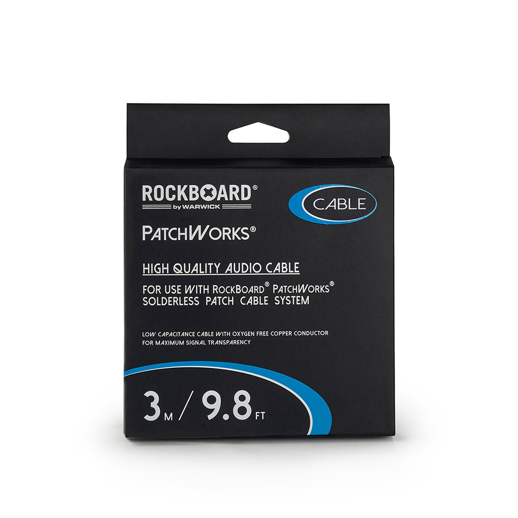 RockBoard PatchWorks Solderless Cable, 300 cm / 118 7/64" / 9.8 ft-ThePedalGuy