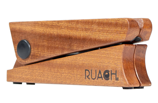 Ruach PS-1 Foldable Pocket Guitar Stand – Mahogany-ThePedalGuy