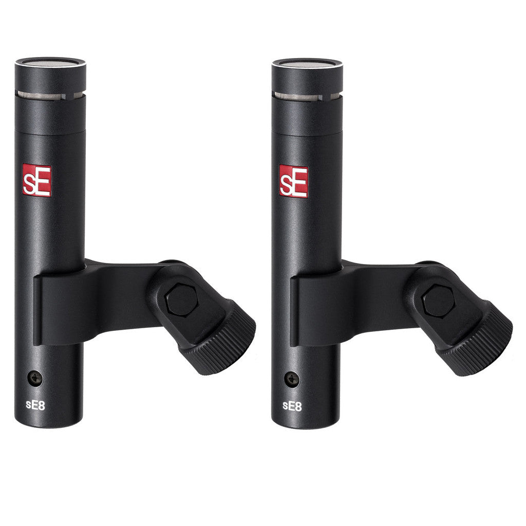 SE SE8-PAIR Factory Matched Pair of SE8 Microphones with Mounting and Case-ThePedalGuy